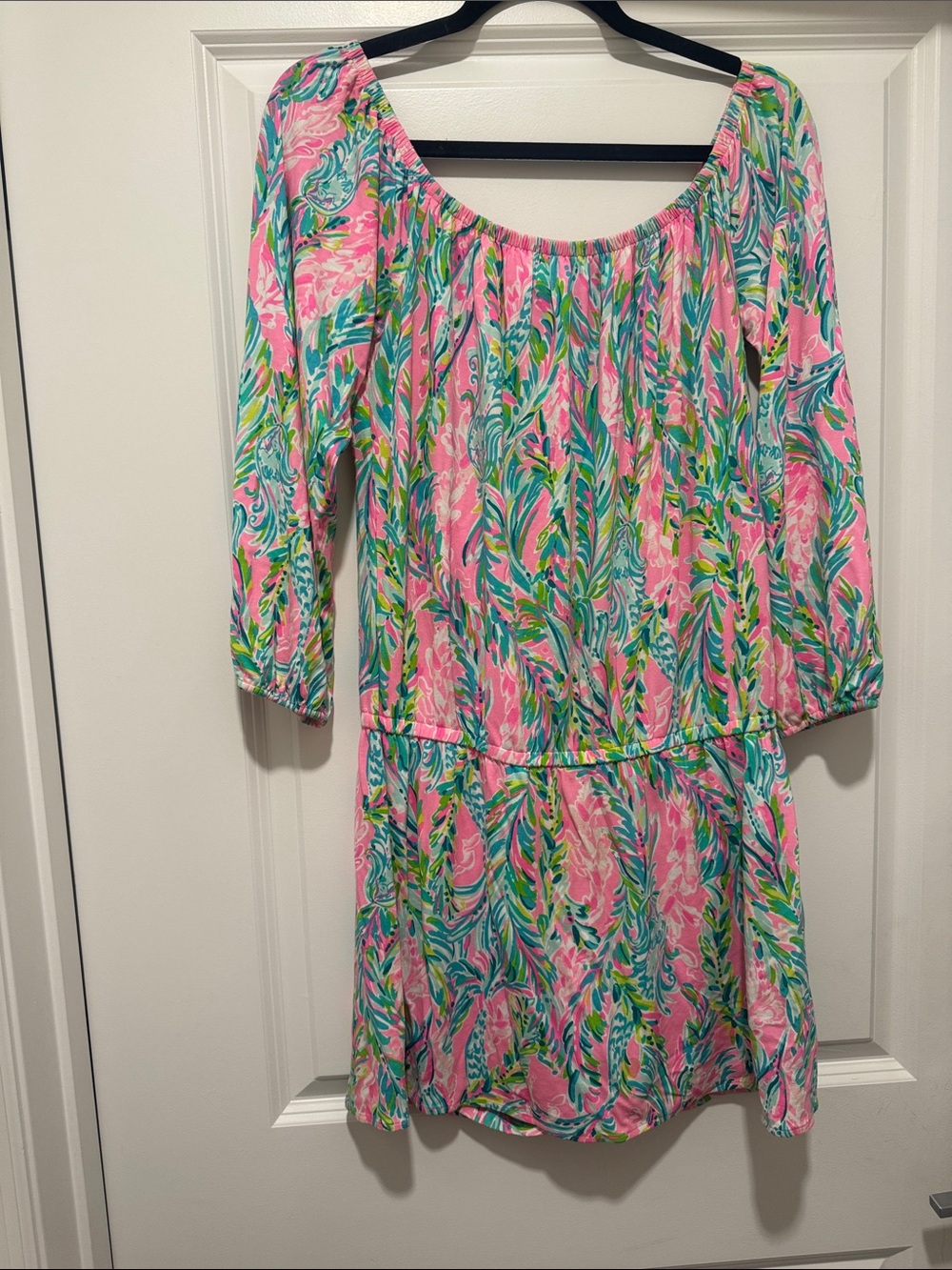 Pink Lily Pink Multi Floral Off-Shoulder Shorts Romper
